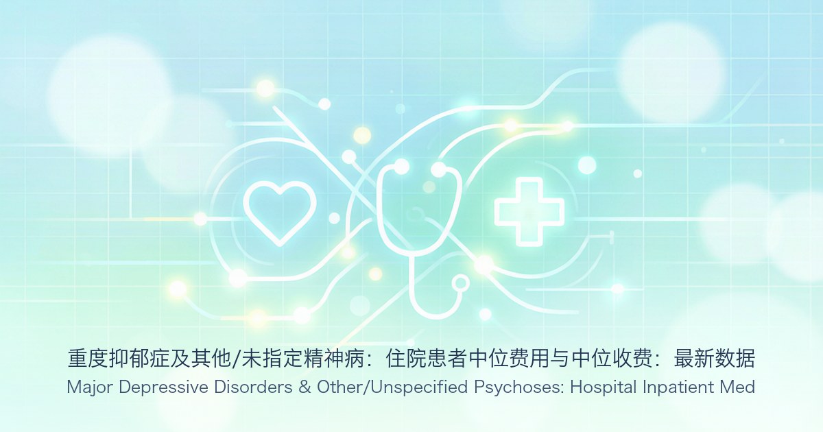重度抑郁症及其他/未指定精神病:住院患者中位费用与中位收费:最新数据