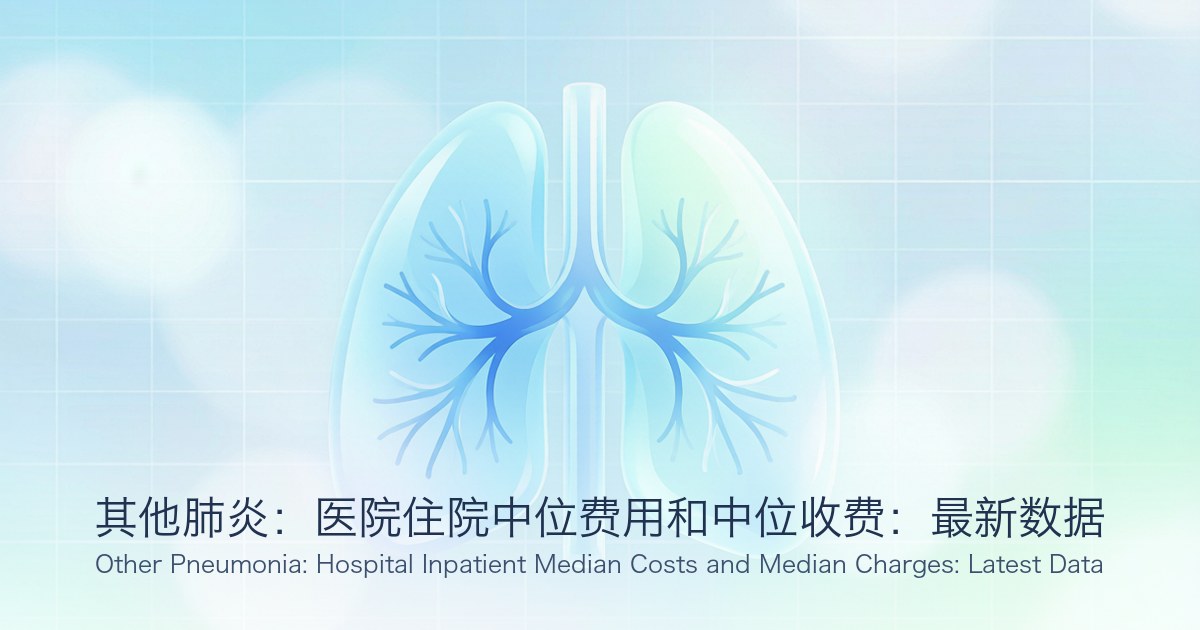 其他肺炎:医院住院中位费用和中位收费:最新数据