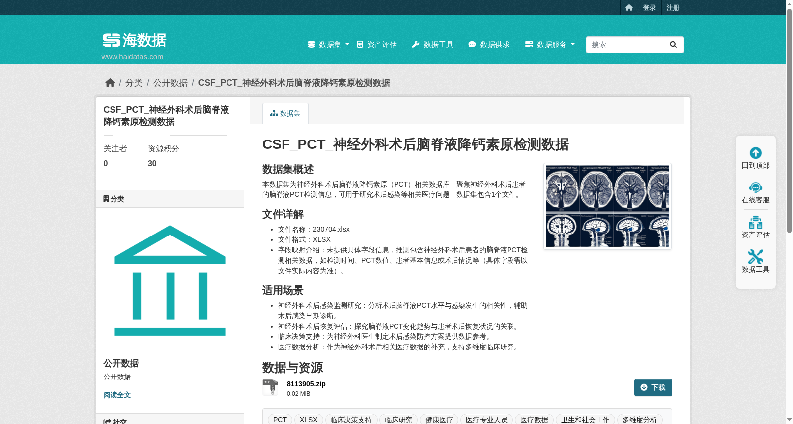 CSF_PCT_神经外科术后脑脊液降钙素原检测数据