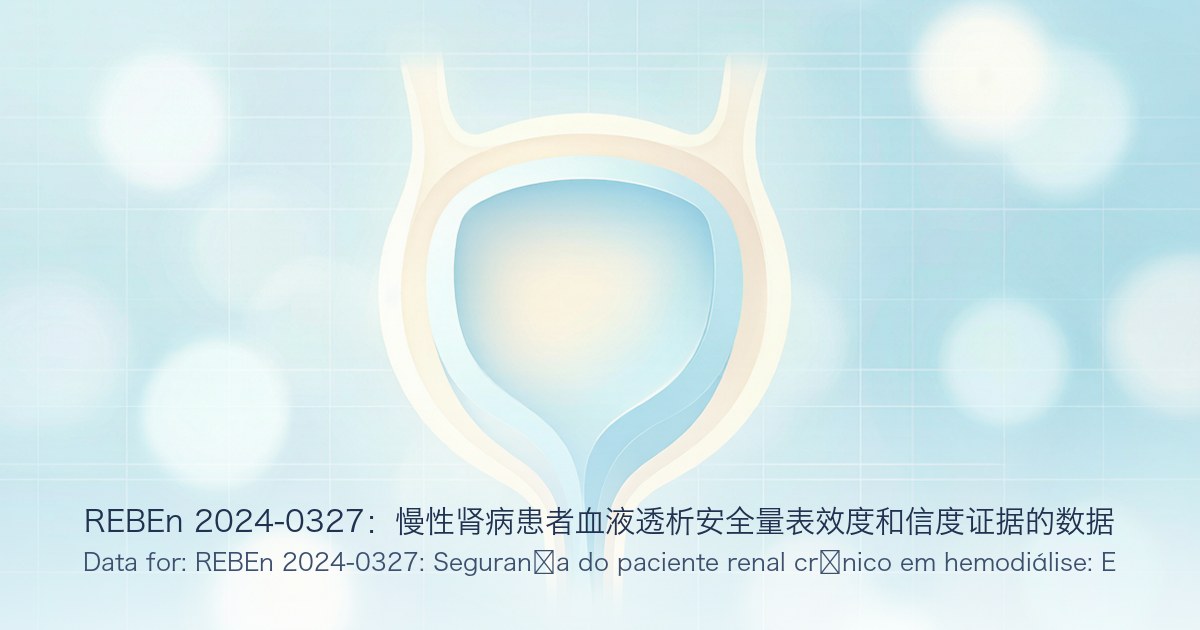 REBEn 2024-0327:慢性肾病患者血液透析安全量表效度和信度证据的数据