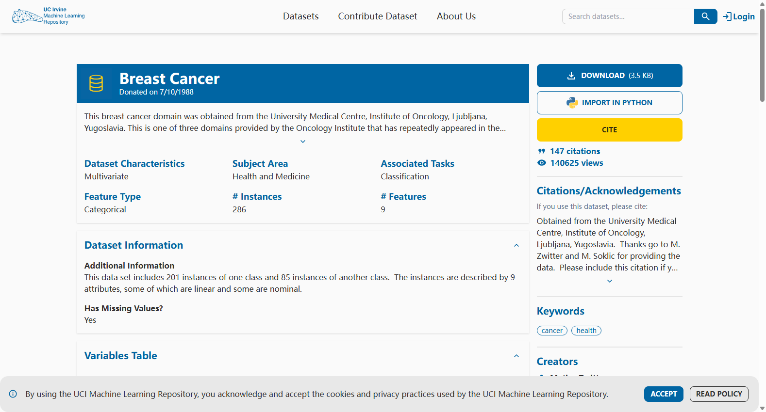 Breast Cancer