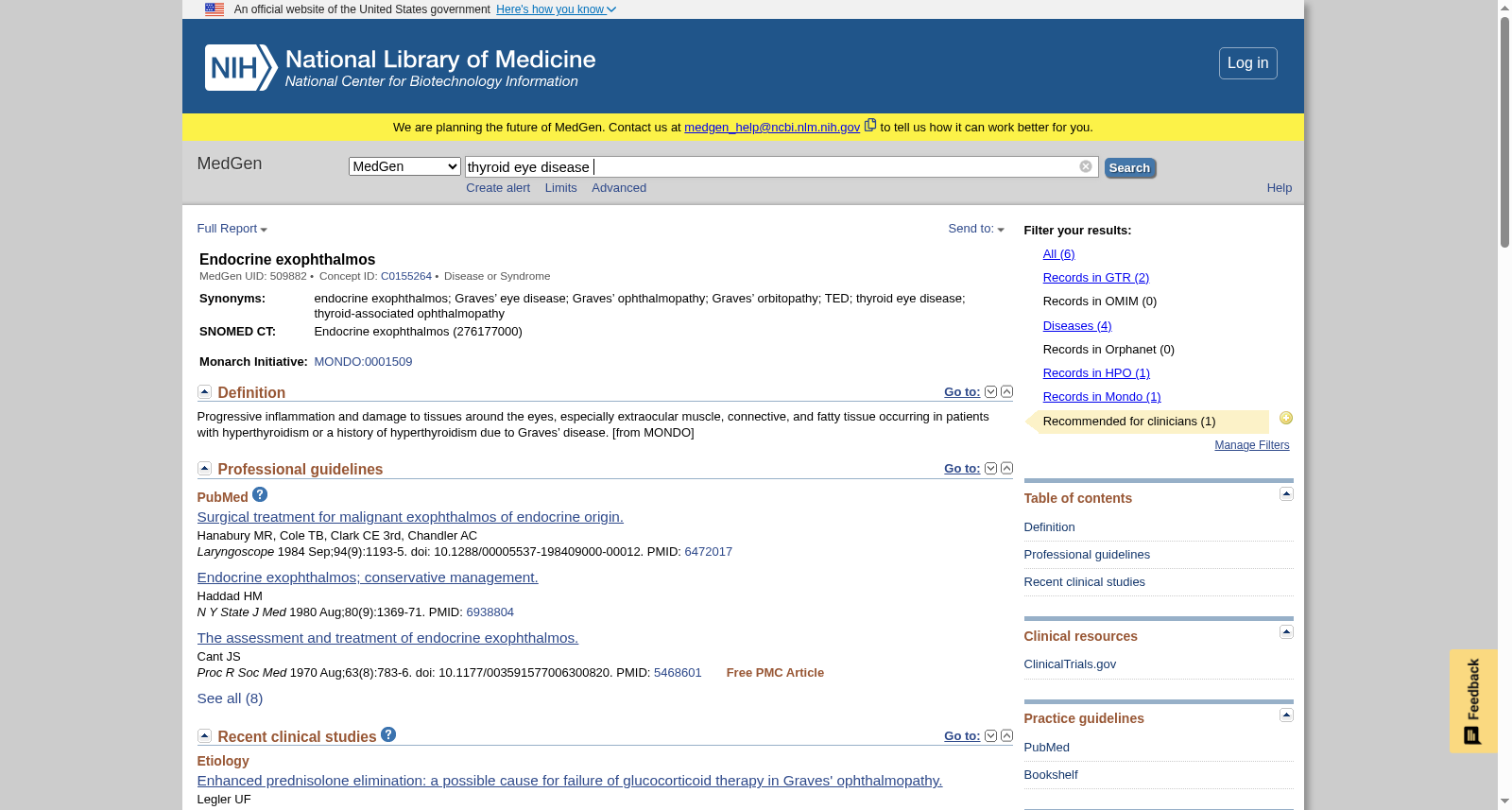 Graves Ophthalmopathy MedGen