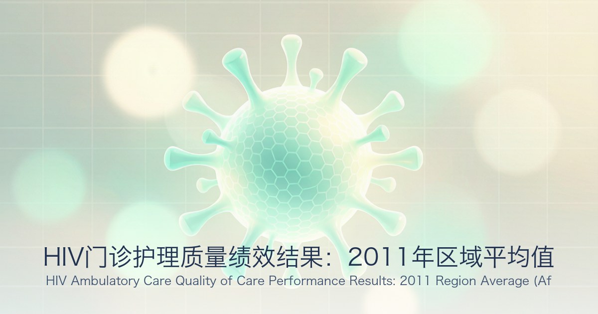 HIV门诊护理质量绩效结果:2011年区域平均值