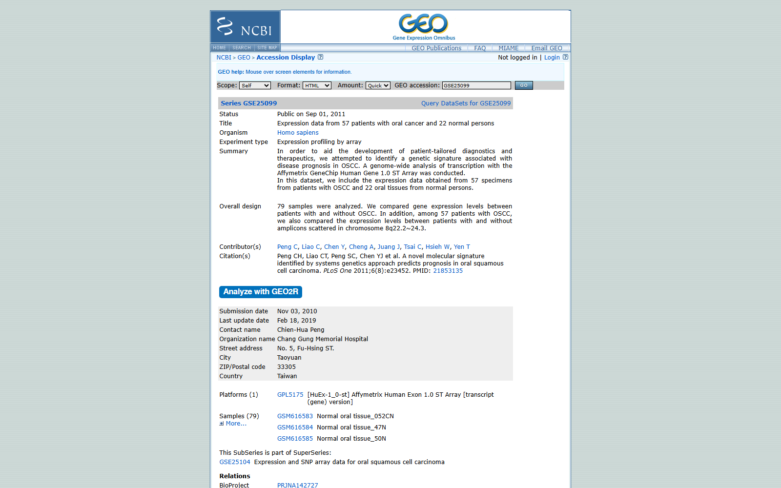 GSE25099