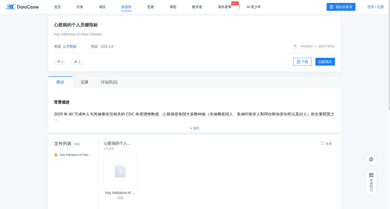心脏病的个人关键指标