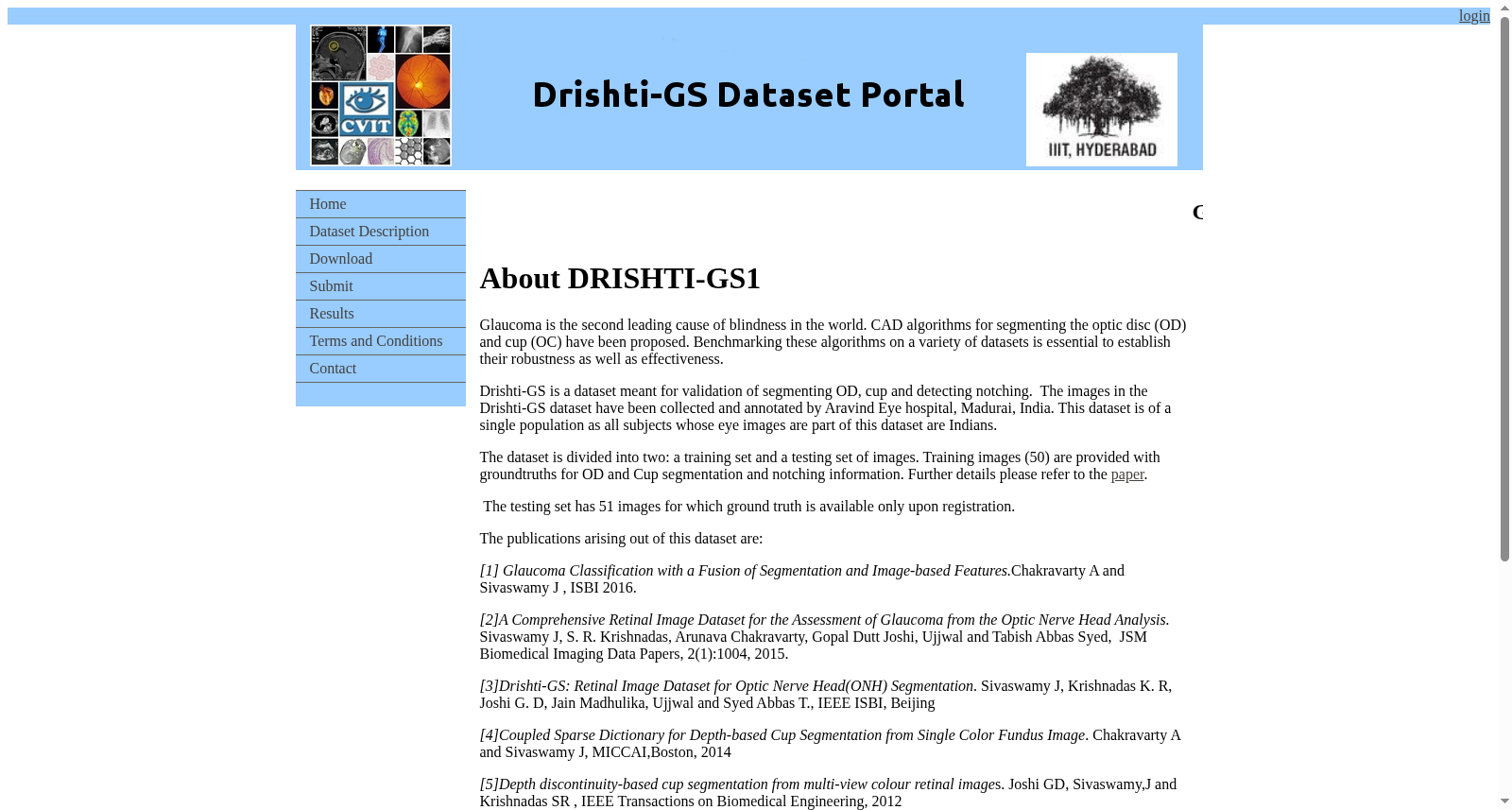 DRISHTI-GS1青光眼数据