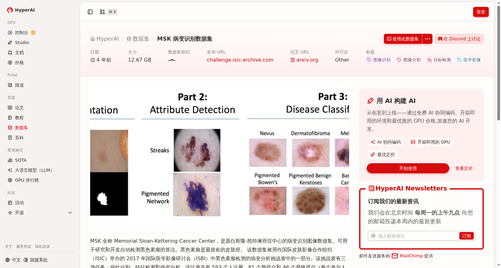 MSK 病变识别数据集