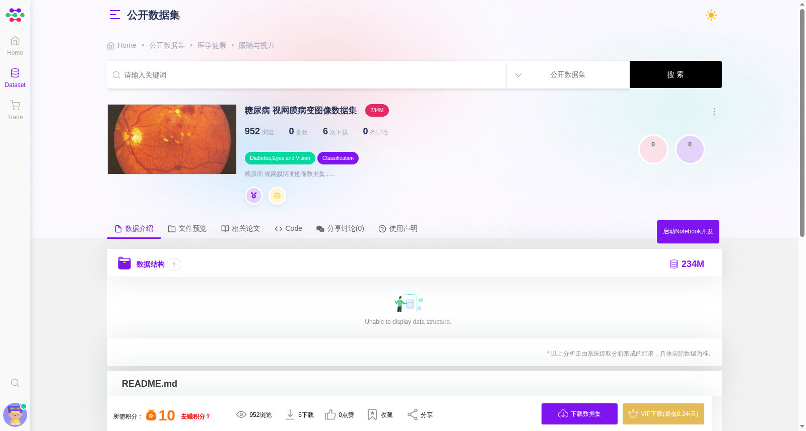 糖尿病视网膜病变图像数据集