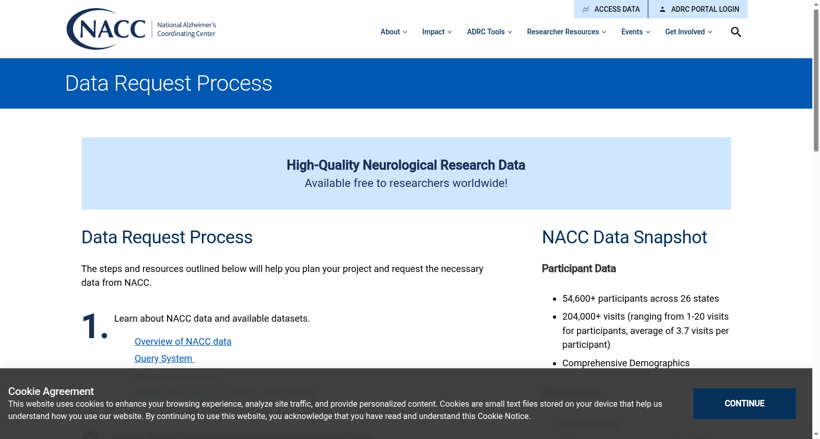 NACC Uniform Data Set