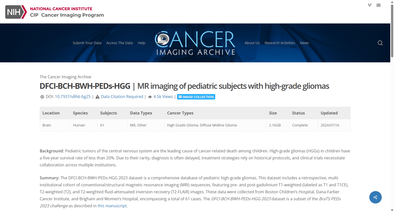 DFCI-BCH-BWH-PEDs-HGG