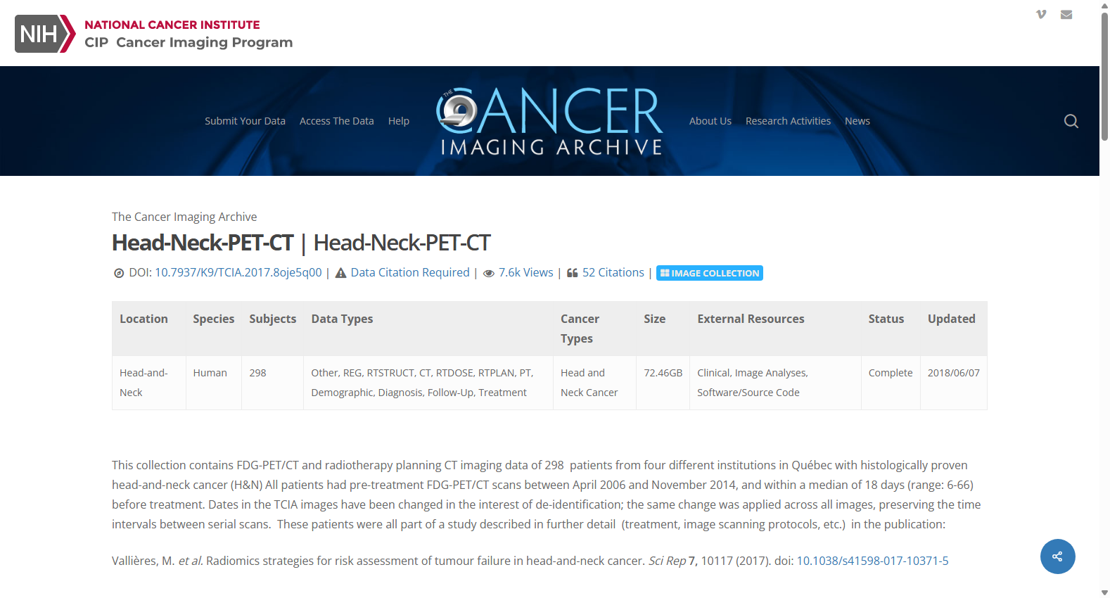 Head-Neck-PET-CT