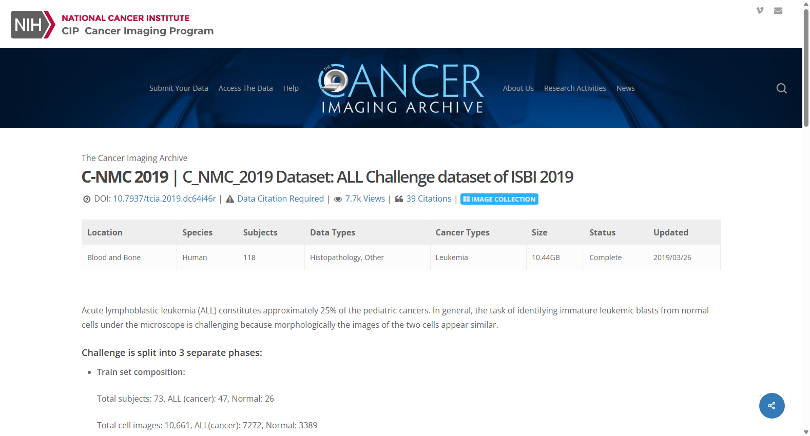C-NMC 2019