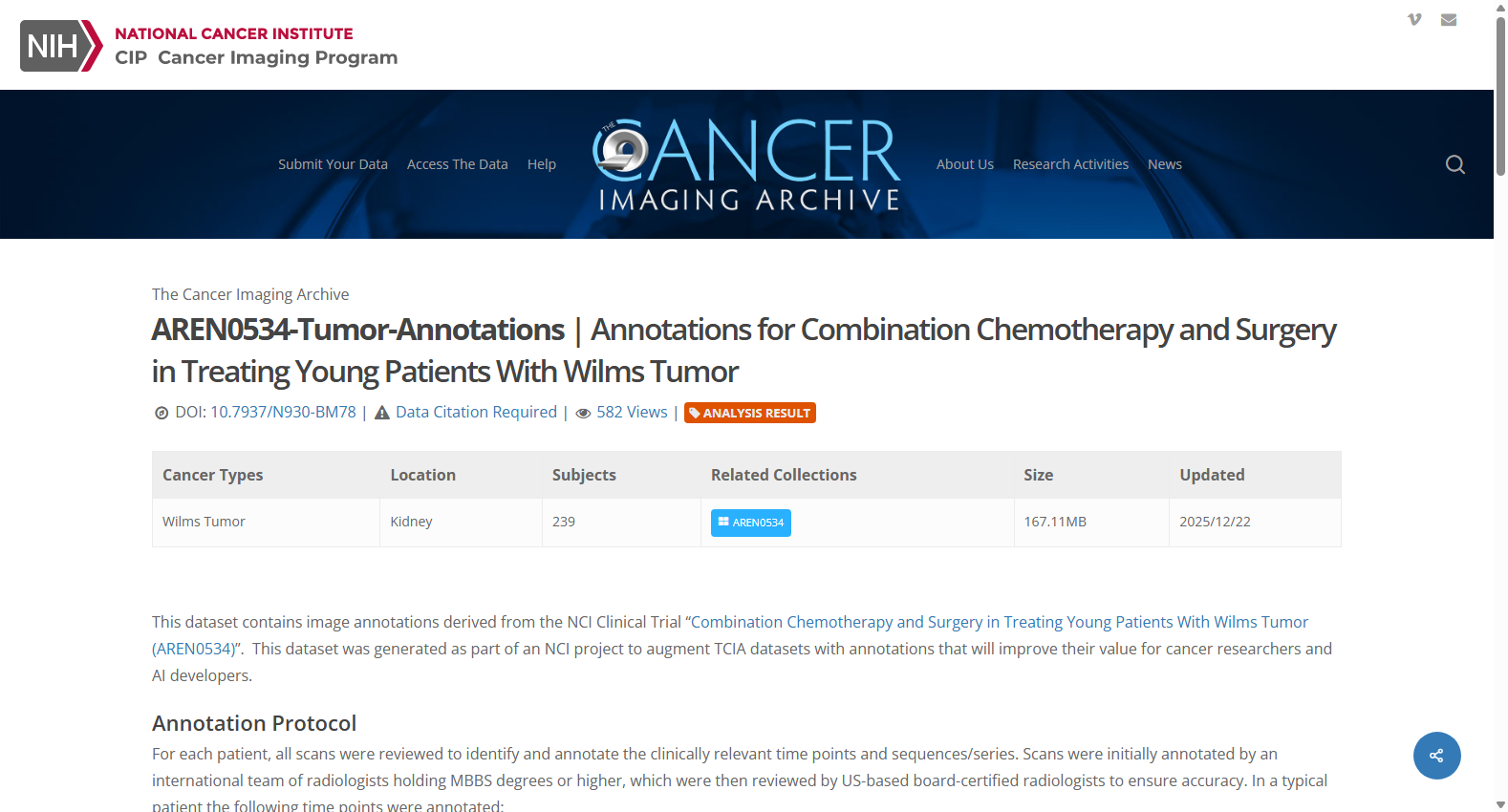 AREN0534-TUMOR-ANNOTATIONS