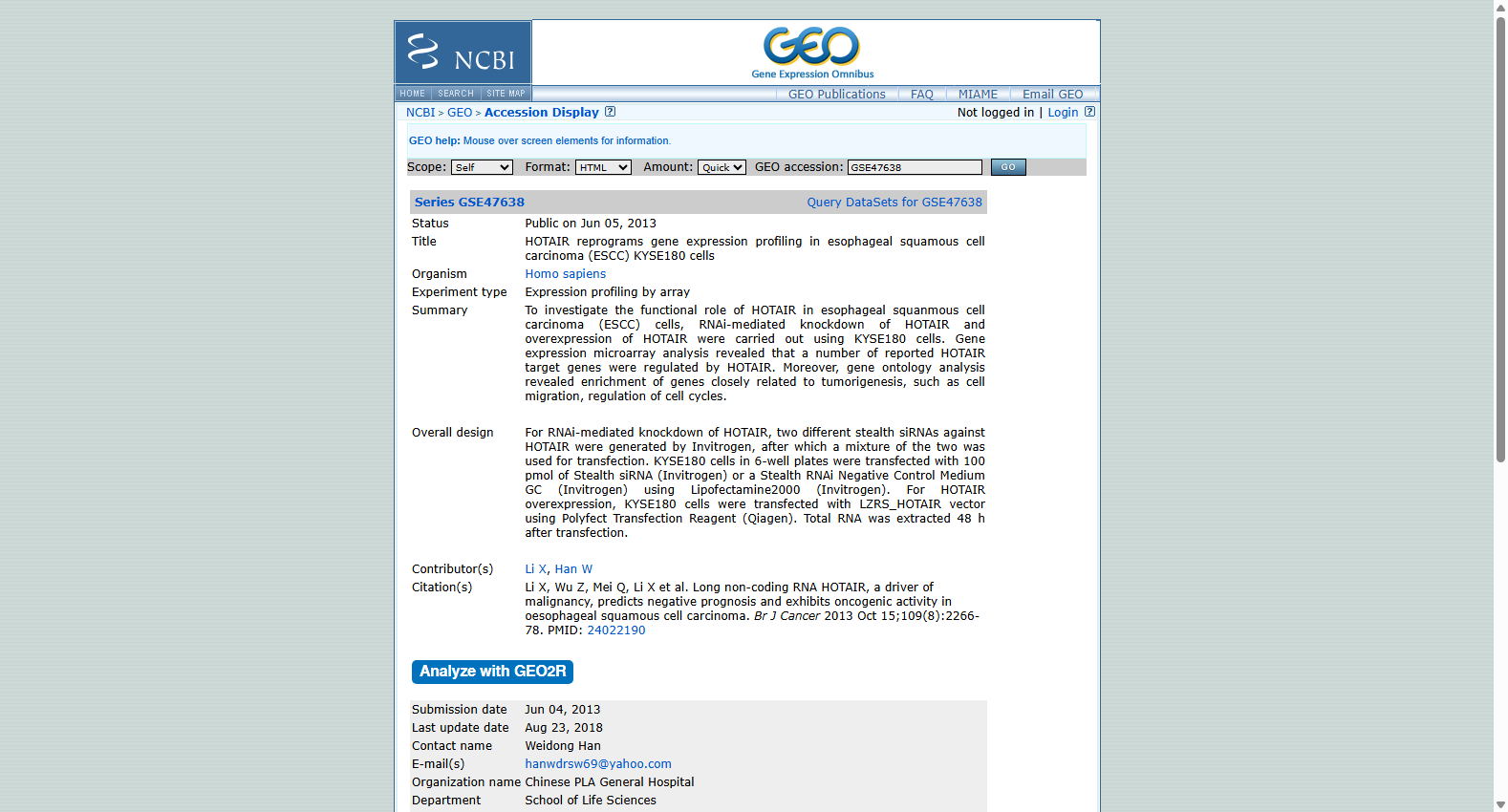 Soft Tissue Sarcoma Copy Number Variation Dataset (GSE47638)