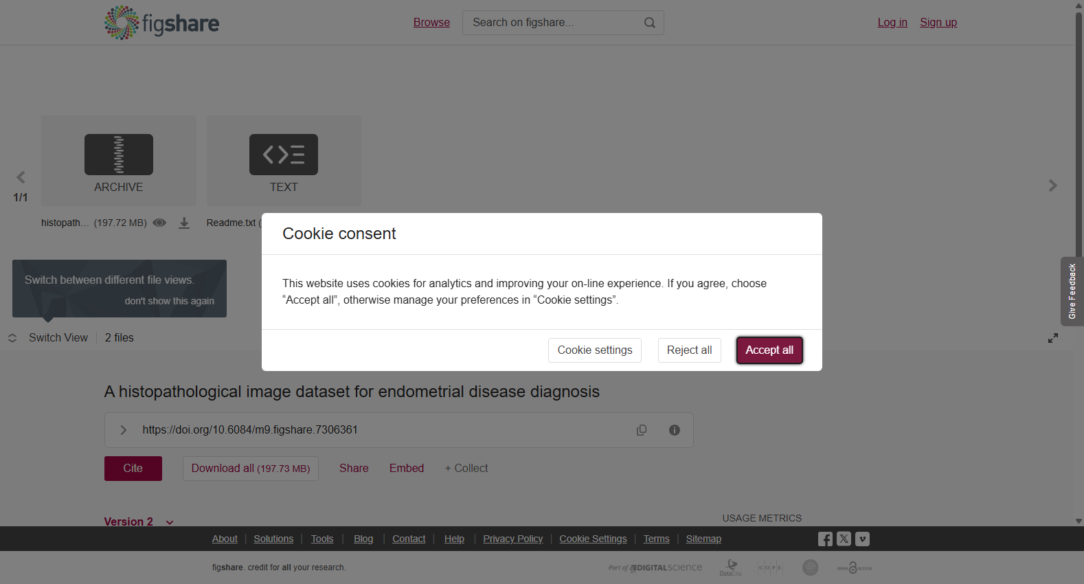 A histopathological image dataset for endometrial disease diagnosis
