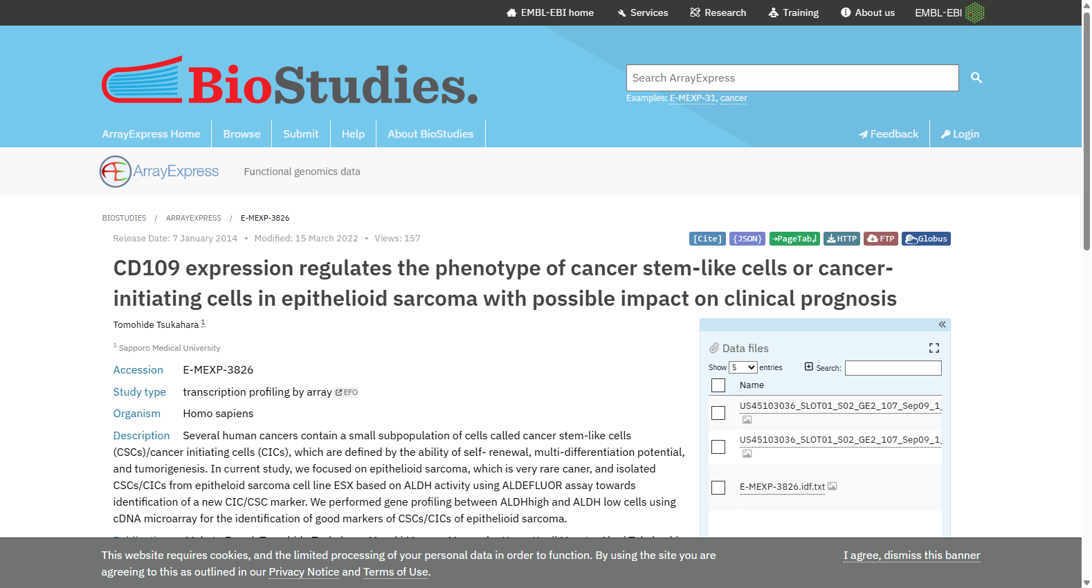 CD109 expression regulates cancer stem-like cells in epithelioid sarcoma