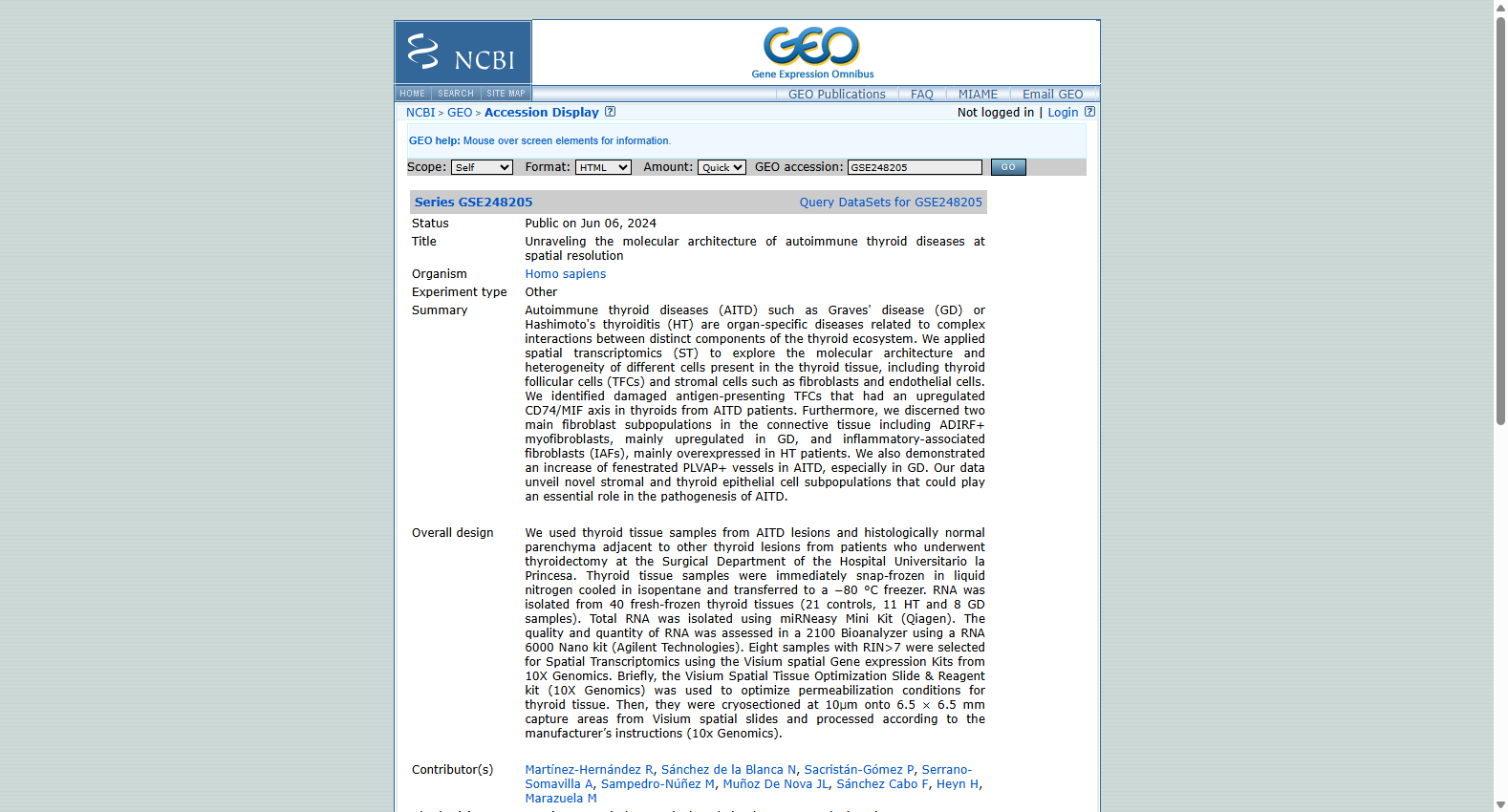 GSE248205 Autoimmune thyroid disease spatial transcriptomics