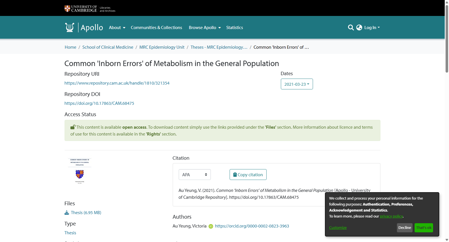 Common Inborn Errors of Metabolism Variants in Population
