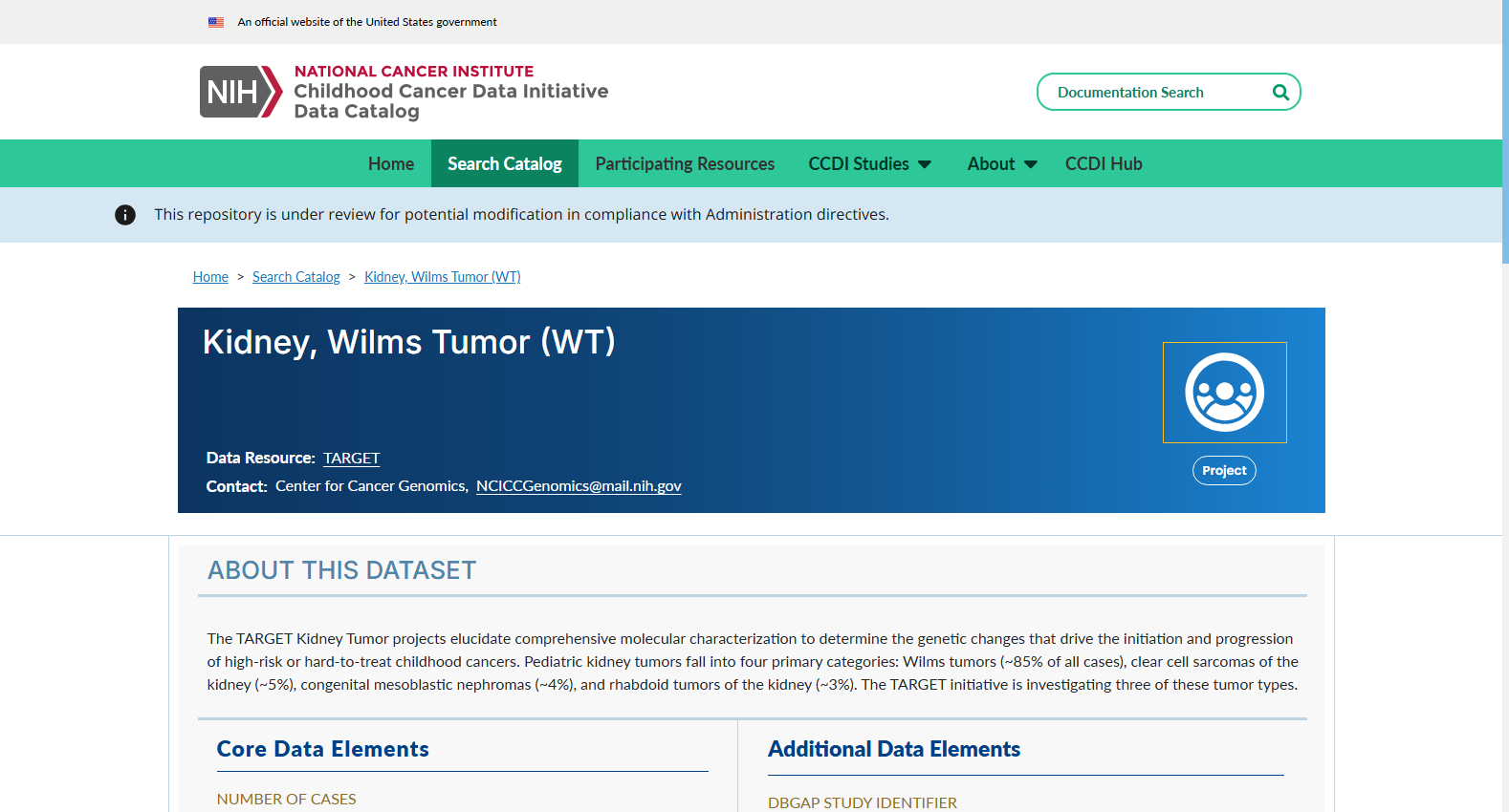 TARGET Kidney, Wilms Tumor
