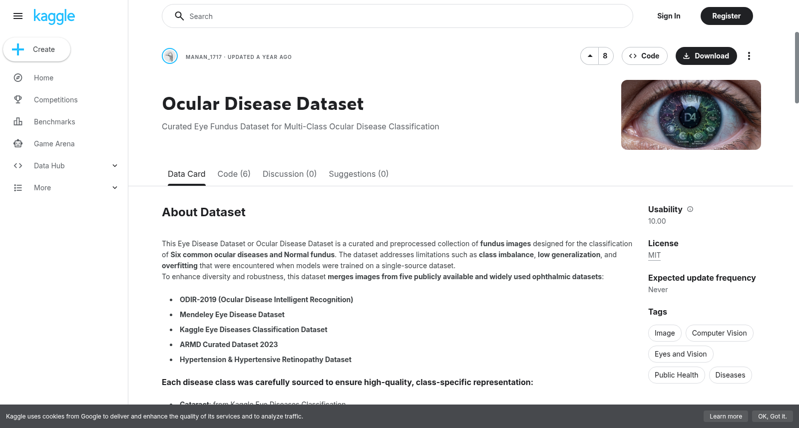 Ocular Disease Dataset