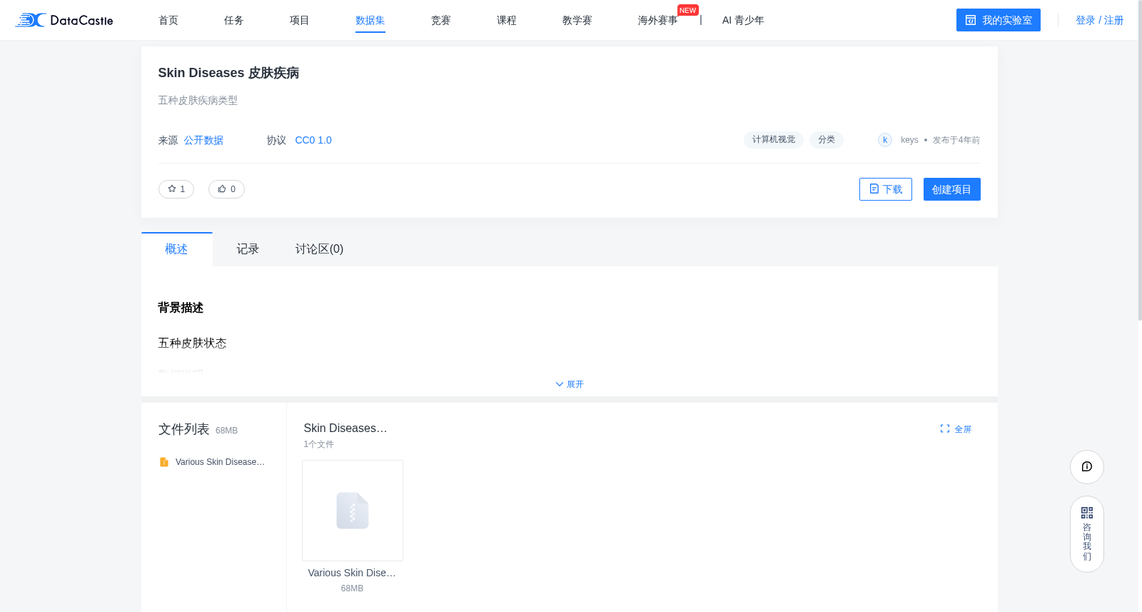 皮肤疾病数据集