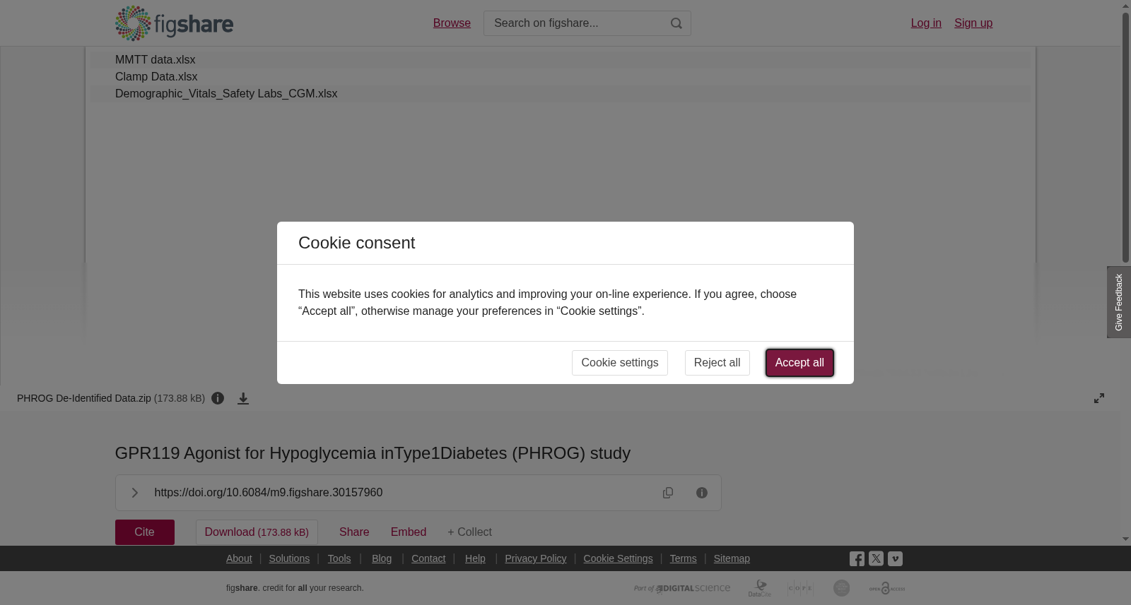 GPR119 Agonist for Hypoglycemia in Type 1 Diabetes (PHROG) Study Dataset