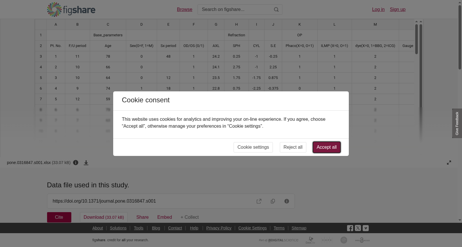 特发性视网膜前膜手术前后黄斑地形变化与视力预后研究数据集