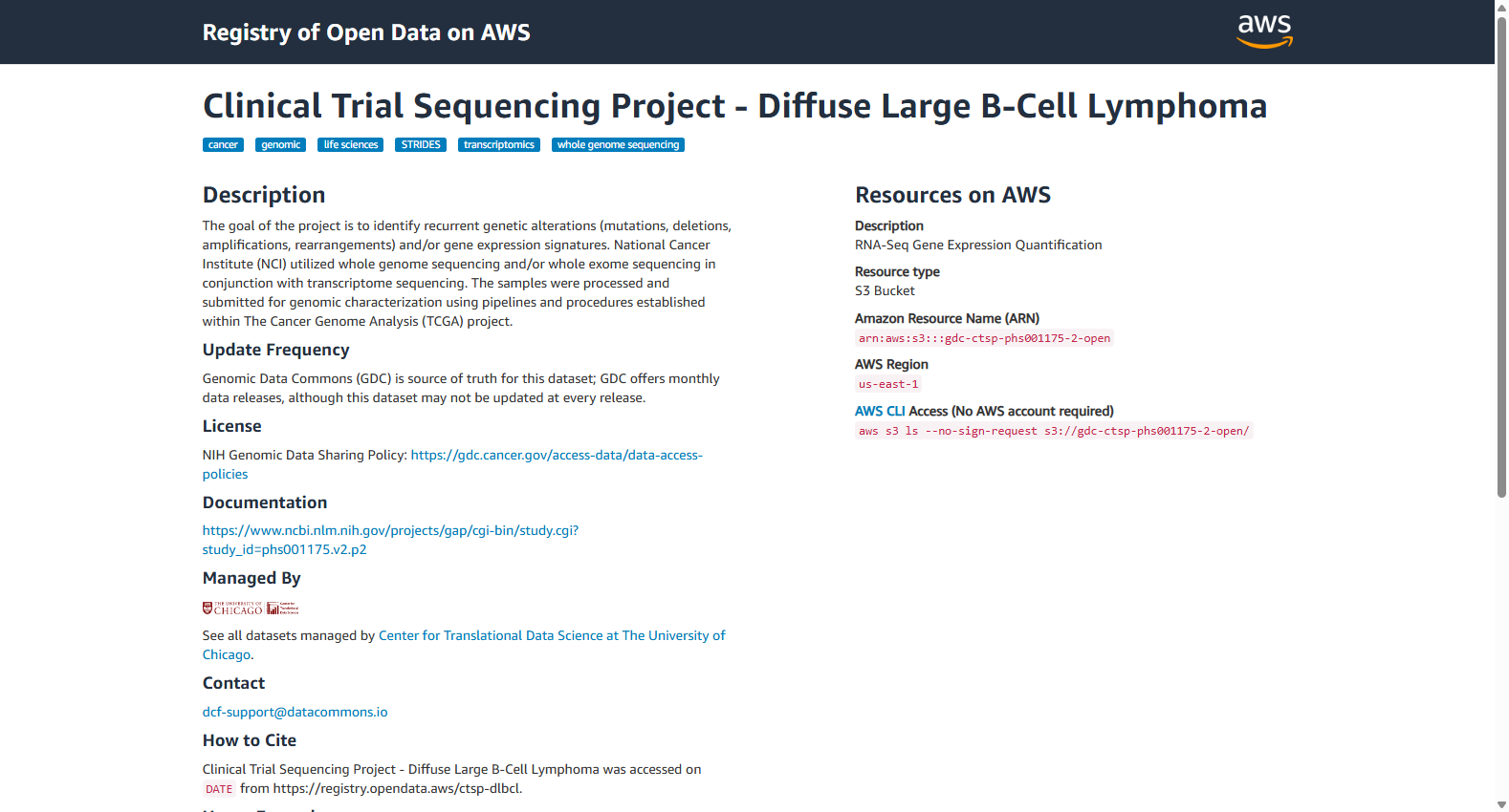 Clinical Trial Sequencing Project - Diffuse Large B-Cell Lymphoma
