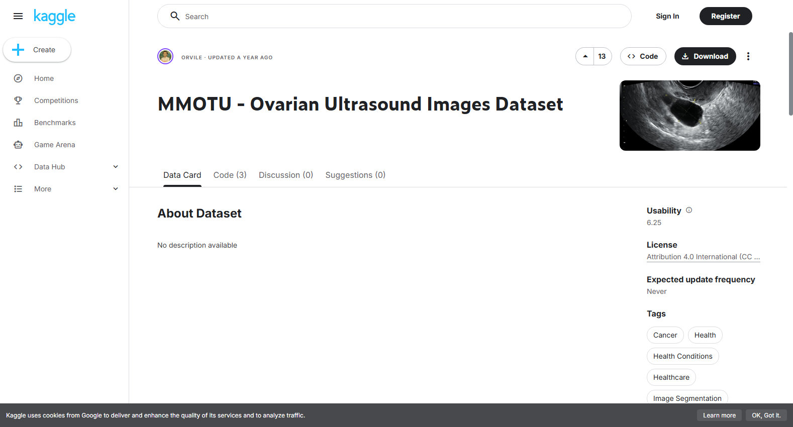 MMOTU - Ovarian Ultrasound Images Dataset