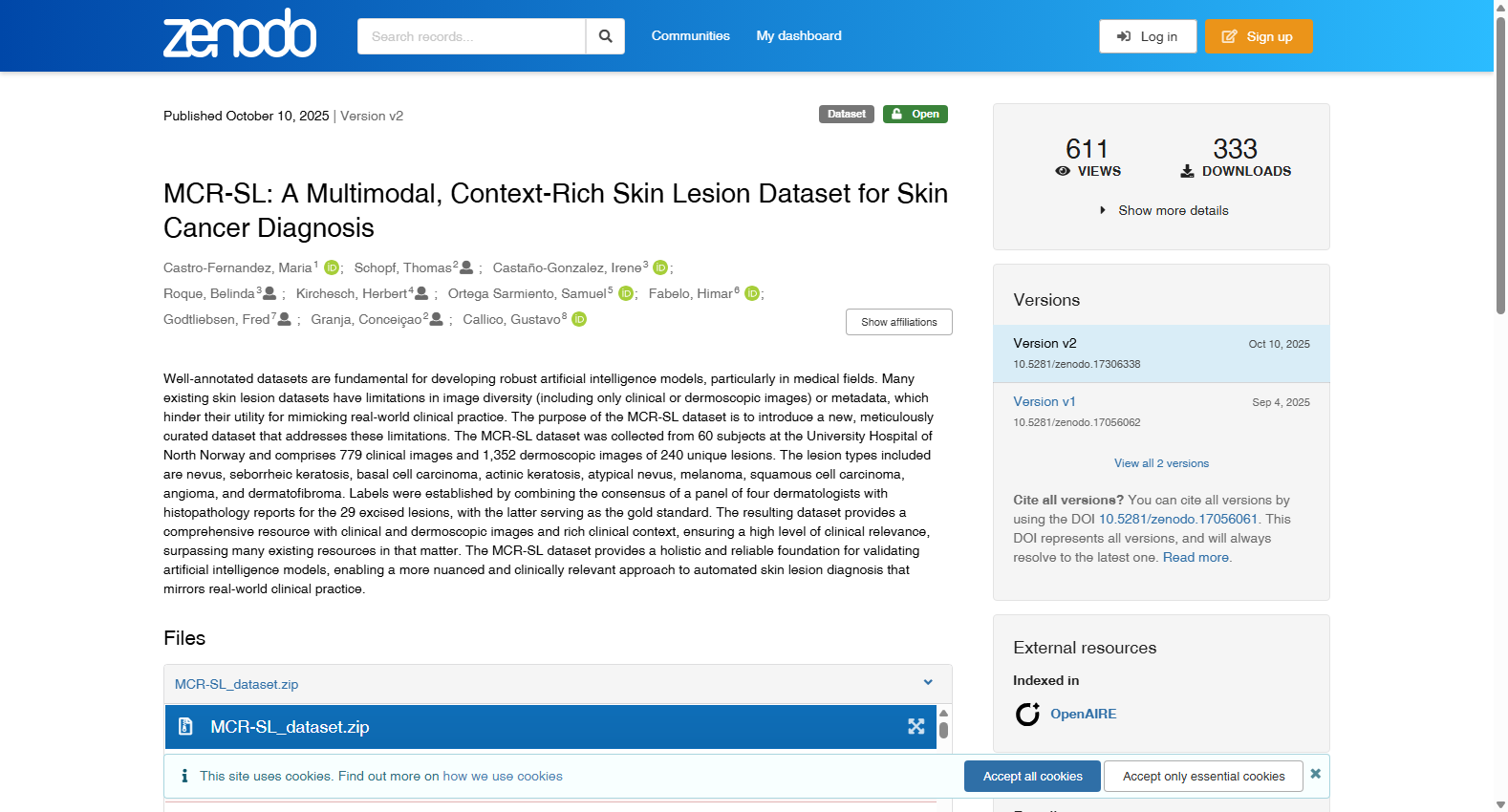MCR-SL: A Multimodal, Context-Rich Skin Lesion Dataset for Skin Cancer Diagnosis