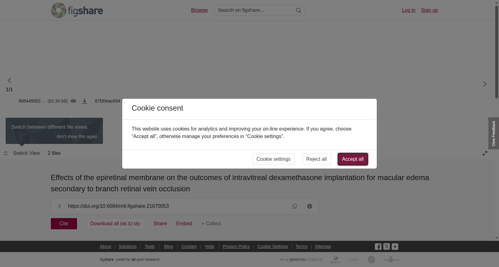 视网膜前膜对玻璃体腔内地塞米松植入术治疗分支视网膜静脉阻塞继发黄斑水肿疗效的影响
