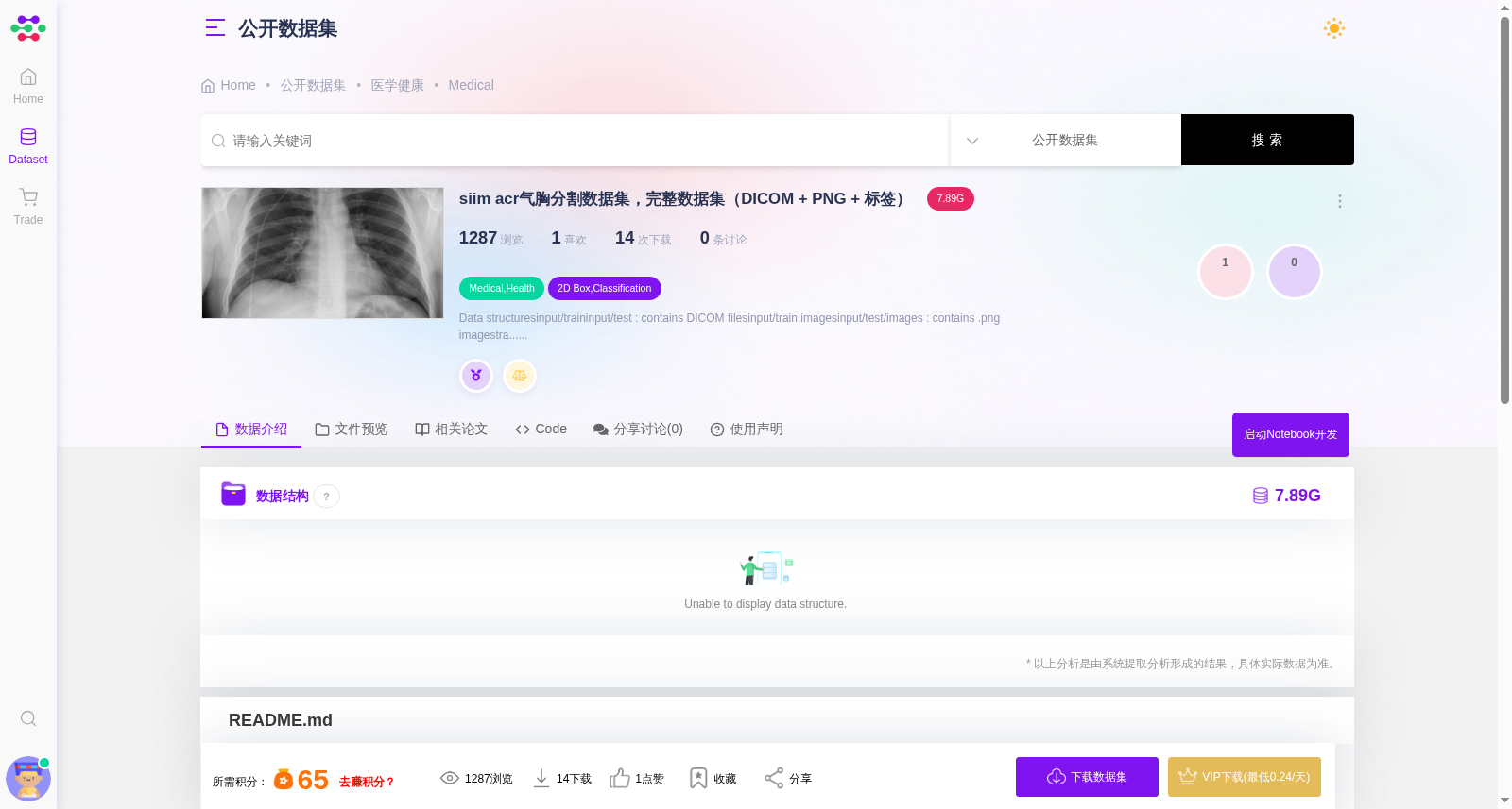 SIIM ACR气胸分割数据集