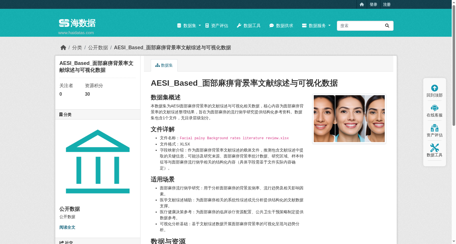 AESI_Based_面部麻痹背景率文献综述与可视化数据