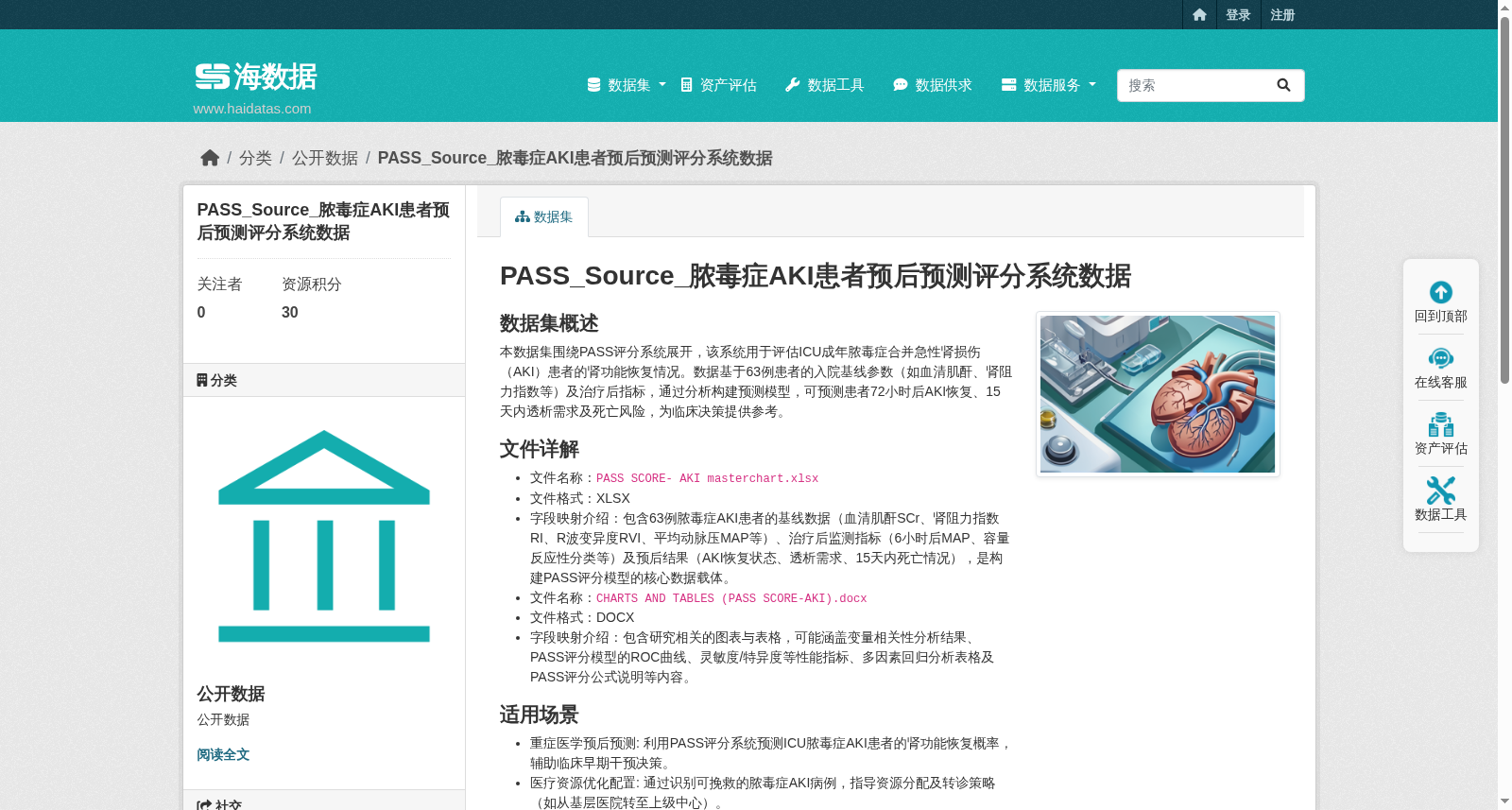 PASS_Source_脓毒症AKI患者预后预测评分系统数据