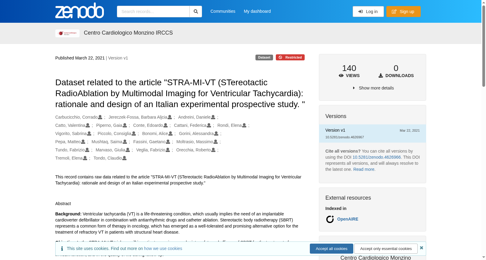 STRA-MI-VT(立体定向放射消融联合多模态成像治疗室性心动过速)数据集